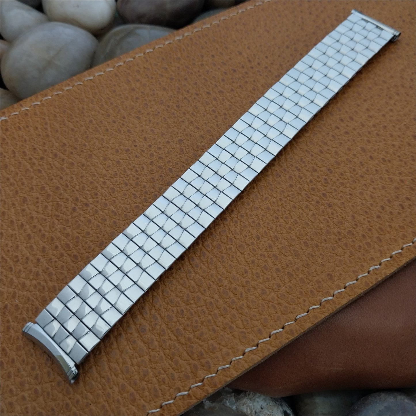 19mm 18mm Speidel Radial Stainless Steel Wide 1970s nos Unused Watch Band