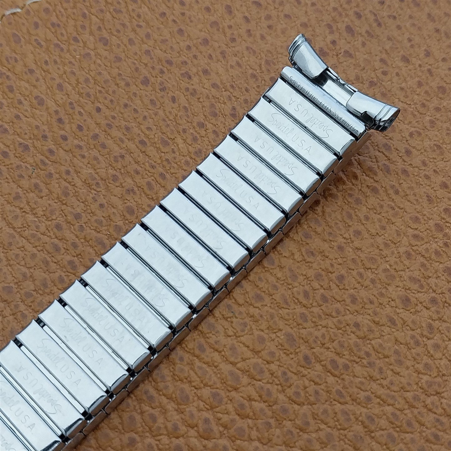 19mm 18mm Speidel Radial Stainless Steel Wide 1970s nos Unused Watch Band
