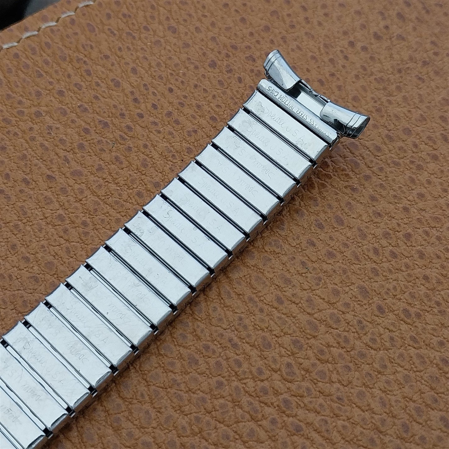 16mm 18mm 19mm Stainless Steel 1960s Speidel NOS Vintage Watch Band