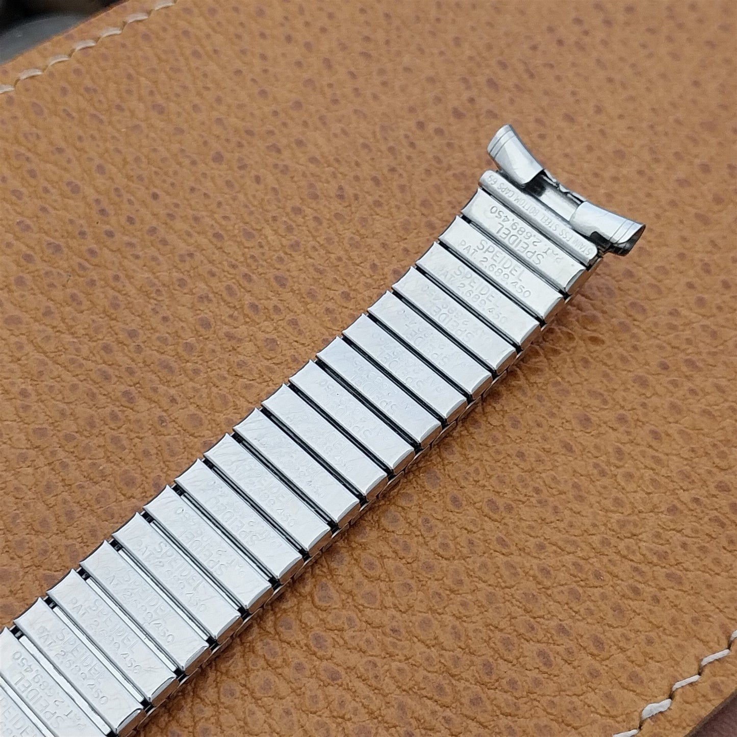 19mm 18mm 17mm 16mm Stainless Steel nos 1970 Speidel Linesman Vintage Watch Band