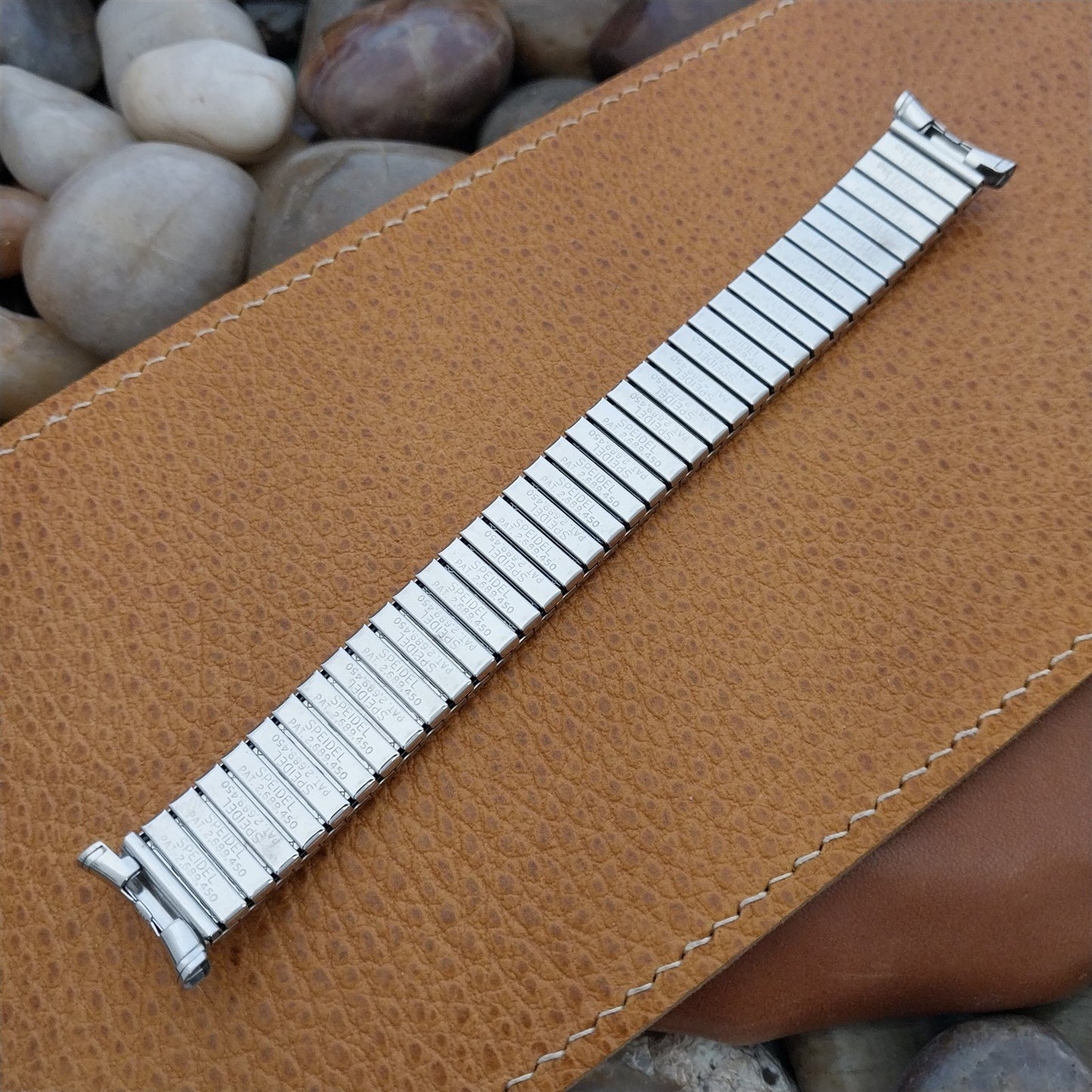 19mm 18mm 16mm Stainless Steel 1960s Speidel Fullback NOS Vintage Watch Band