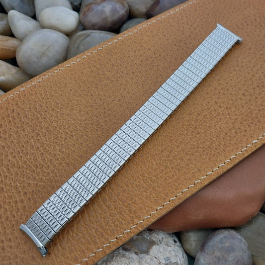 19mm 18mm 16mm Stainless Steel 1970 Speidel Polaris Long nos Vintage Watch Band