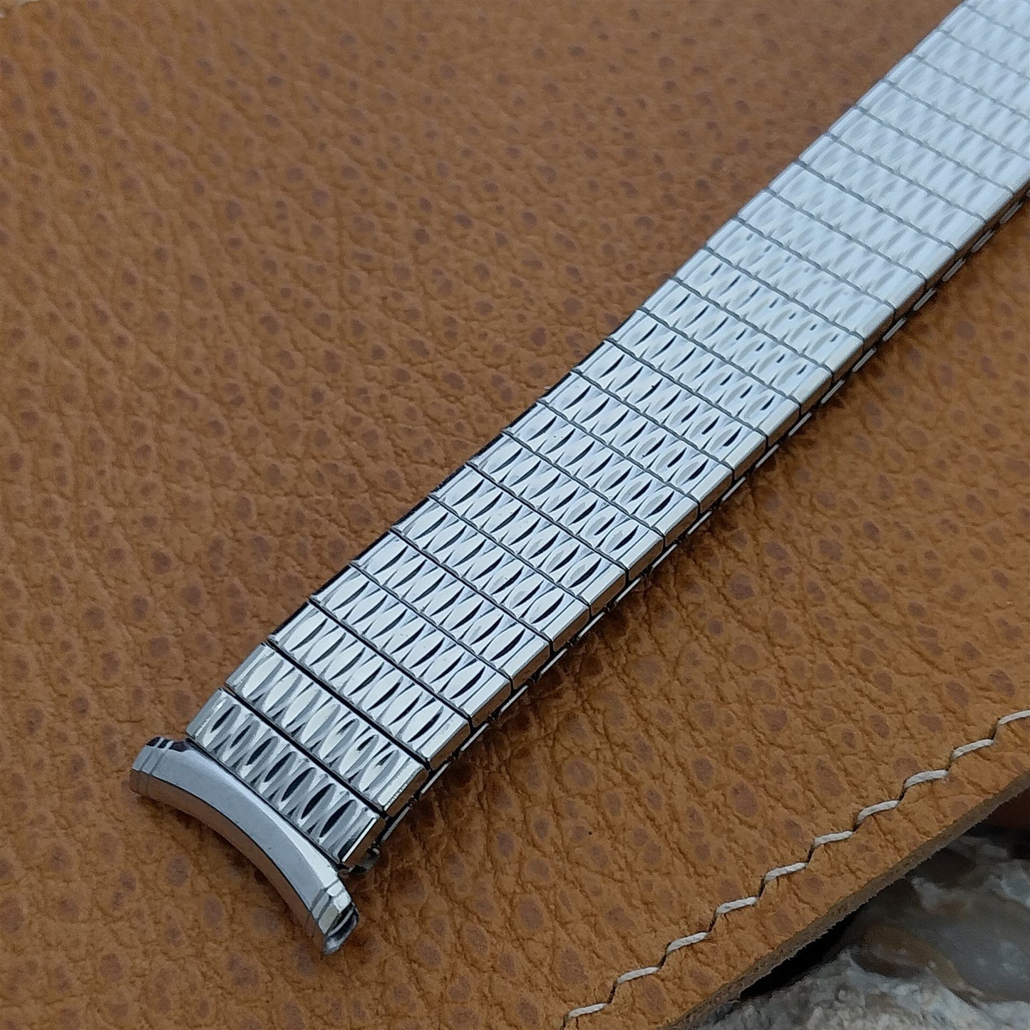 19mm 18mm 16mm Stainless Steel 1970 Speidel Polaris Long nos Vintage Watch Band