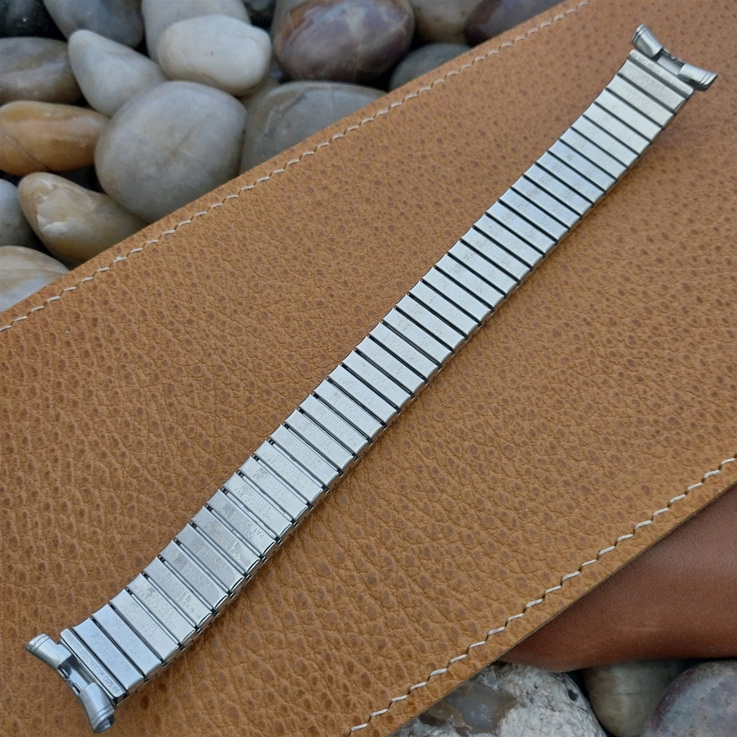 19mm 18mm 16mm Stainless Steel 1970 Speidel Polaris Long nos Vintage Watch Band