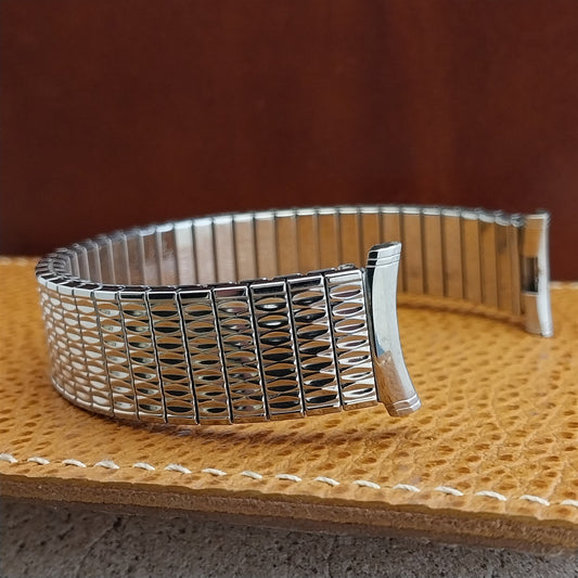 19mm 18mm 16mm Stainless Steel 1970 Speidel Polaris Long nos Vintage Watch Band