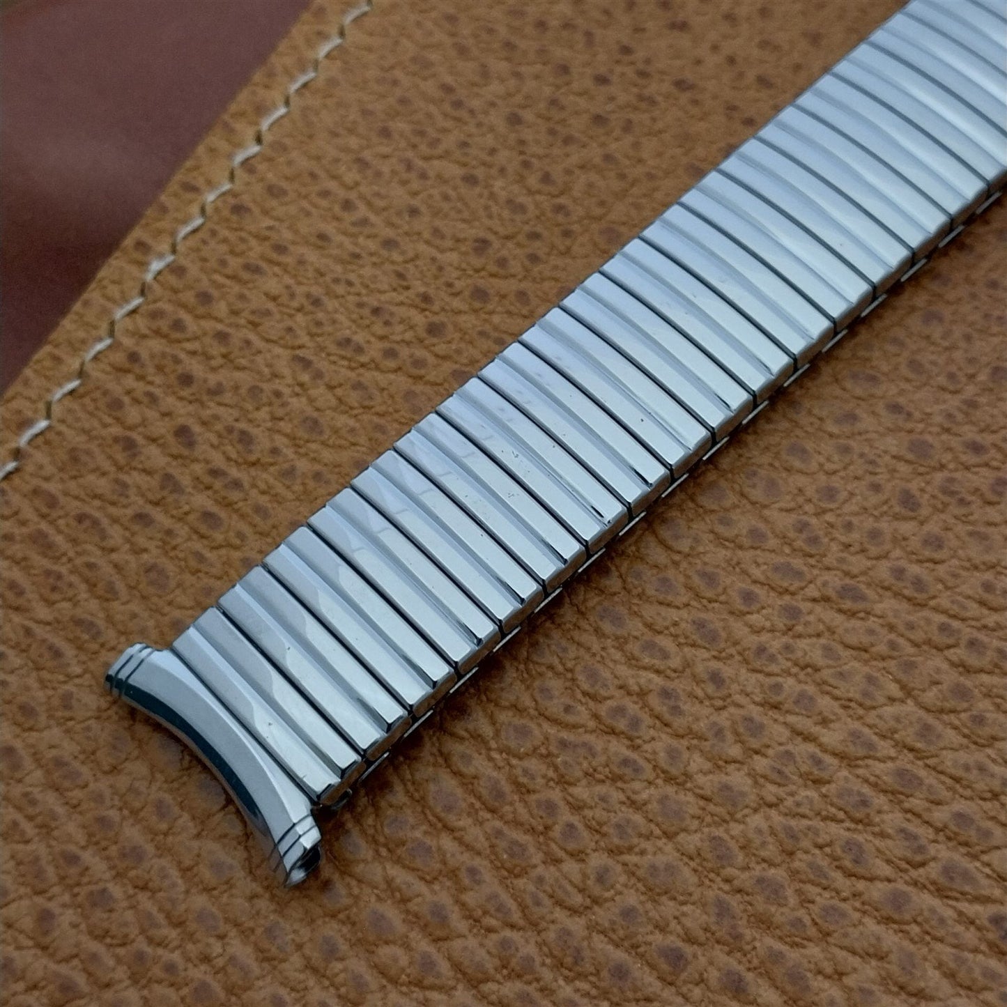 Stainless Steel Speidel USA Long 1970 Twistoflex NOS Vintage Watch Band