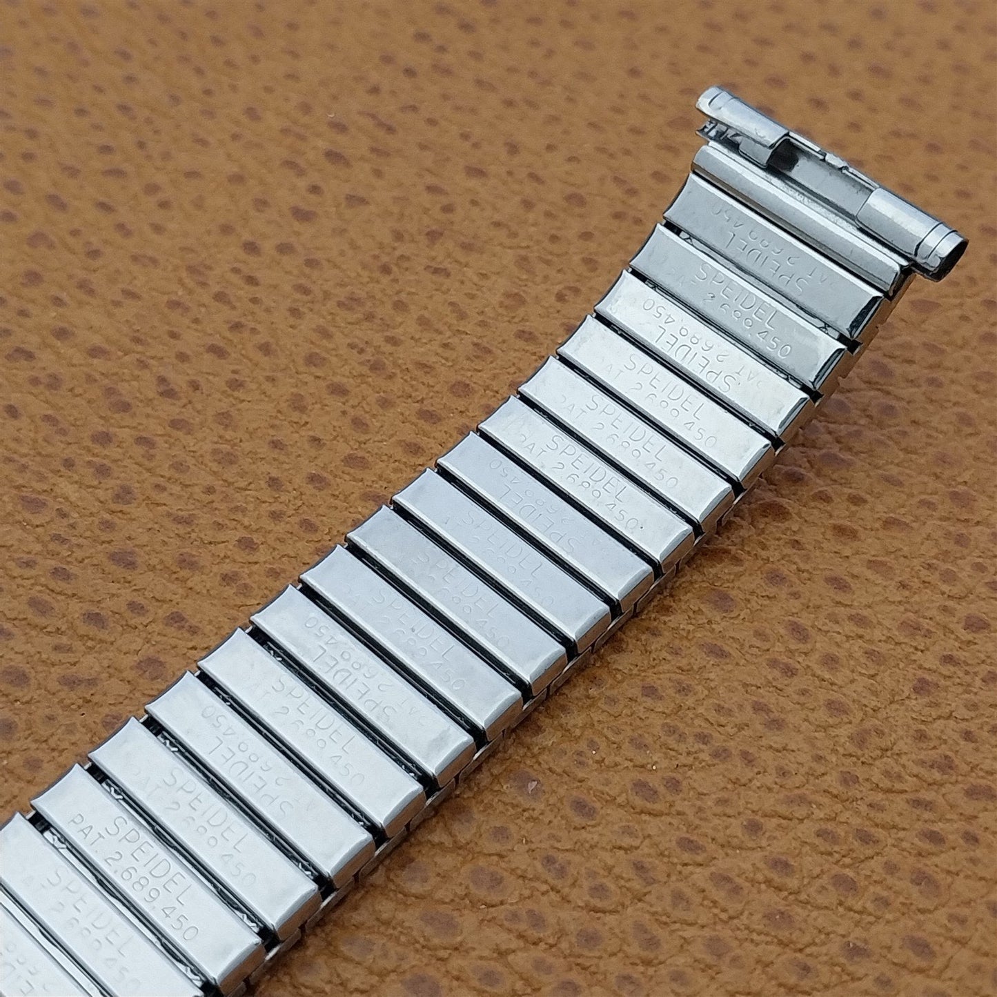 17.2mm Stainless Steel Speidel Aquarius Twistoflex NOS Vintage Watch Band