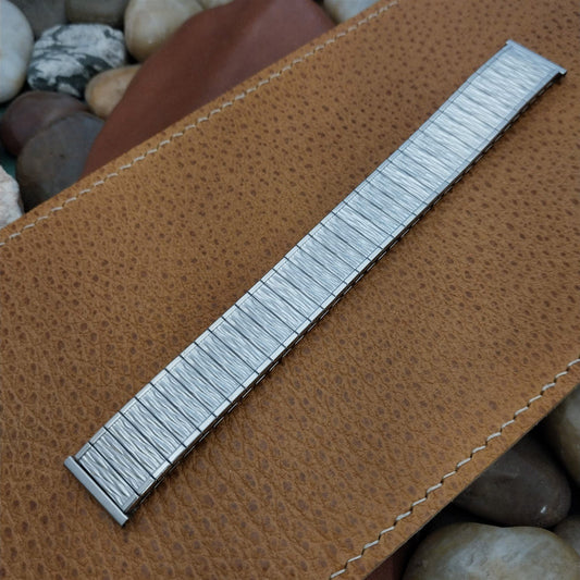 1970s USA 17.2mm Stainless Steel Speidel Valencia Unused Vintage Watch Band
