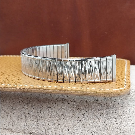 1970s USA 17.2mm Stainless Steel Speidel Valencia Unused Vintage Watch Band