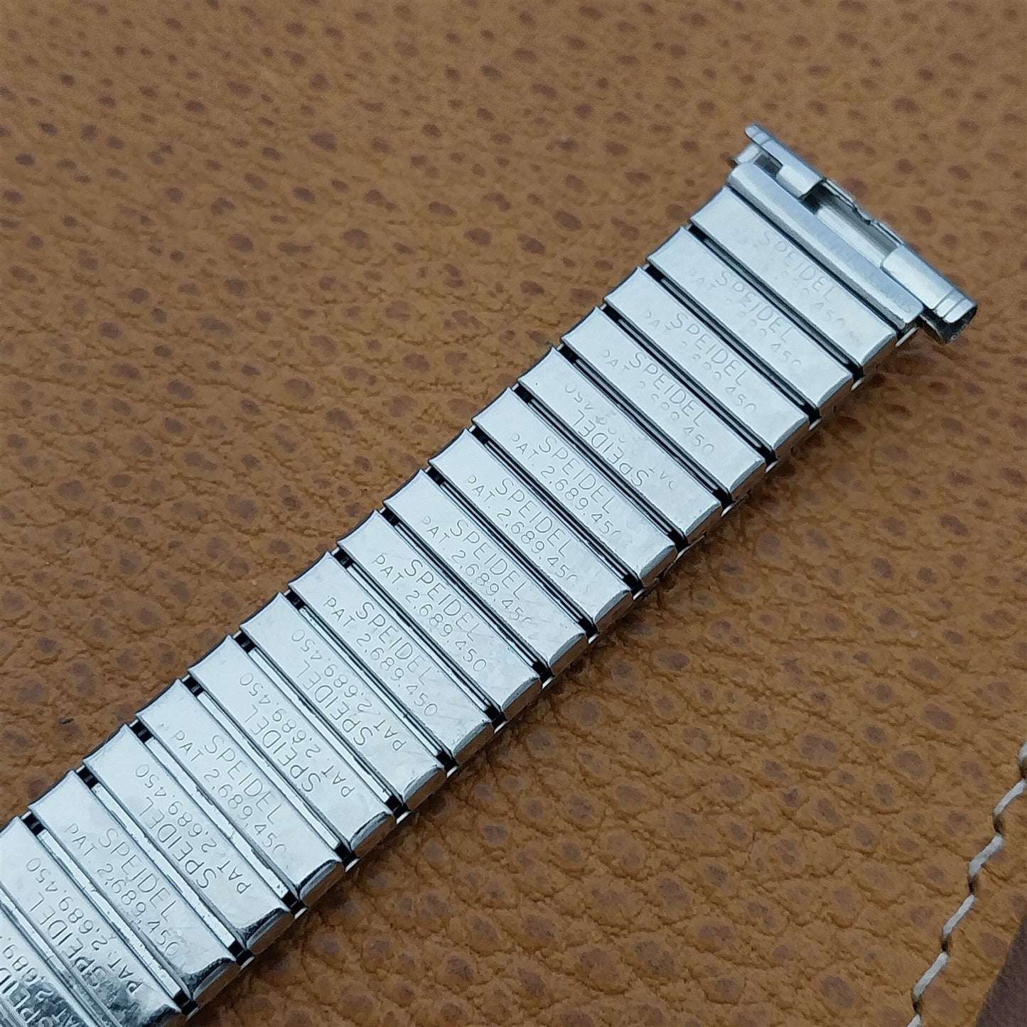 19mm 18mm 16mm Stainless Steel Speidel Linesman 1970s Unused Vintage Watch Band