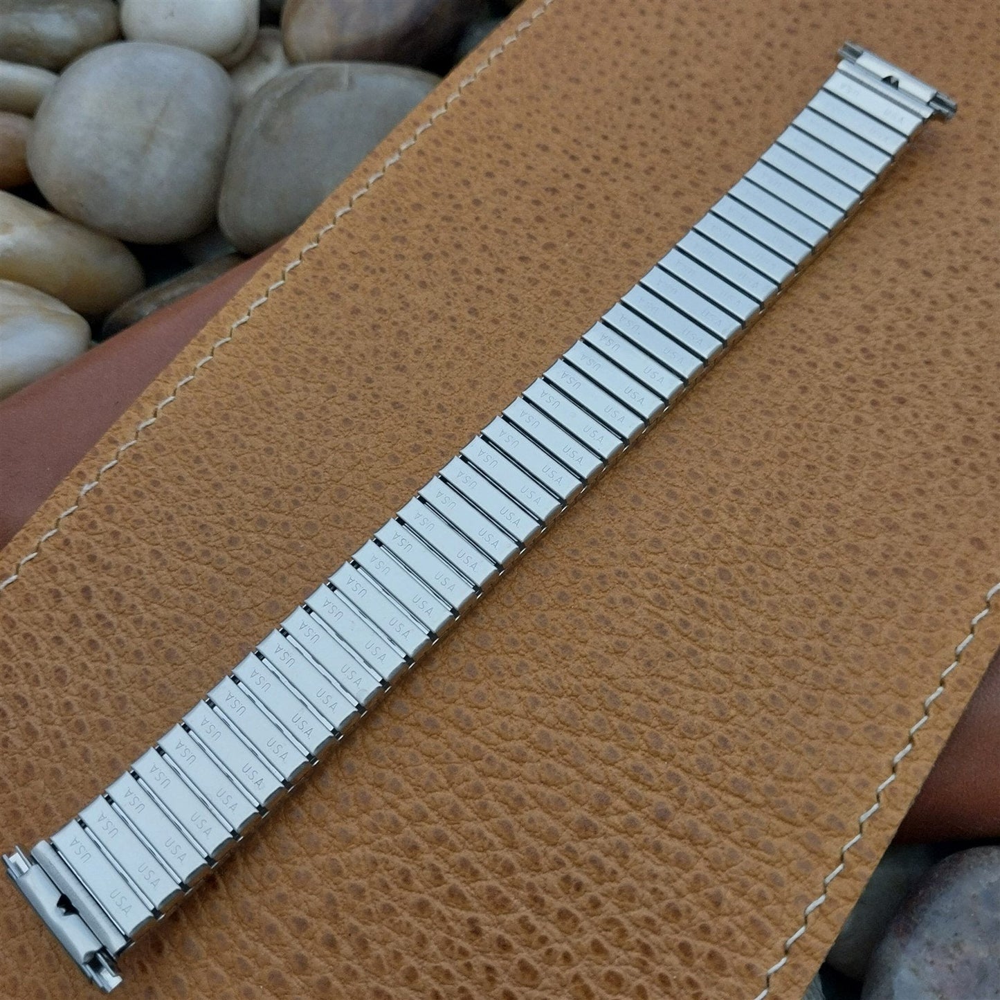 Kestenmade USA Made Stainless Steel 1970s Expansion nos Vintage Watch Band