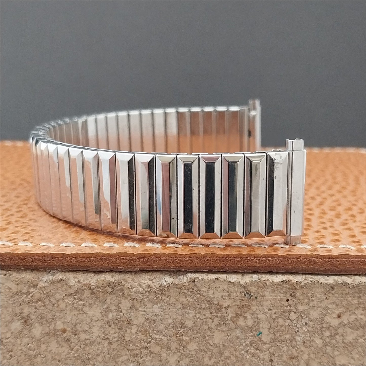 19mm 18mm 16mm Speidel Fullback Stainless Steel Unused 1970s Vintage Watch Band