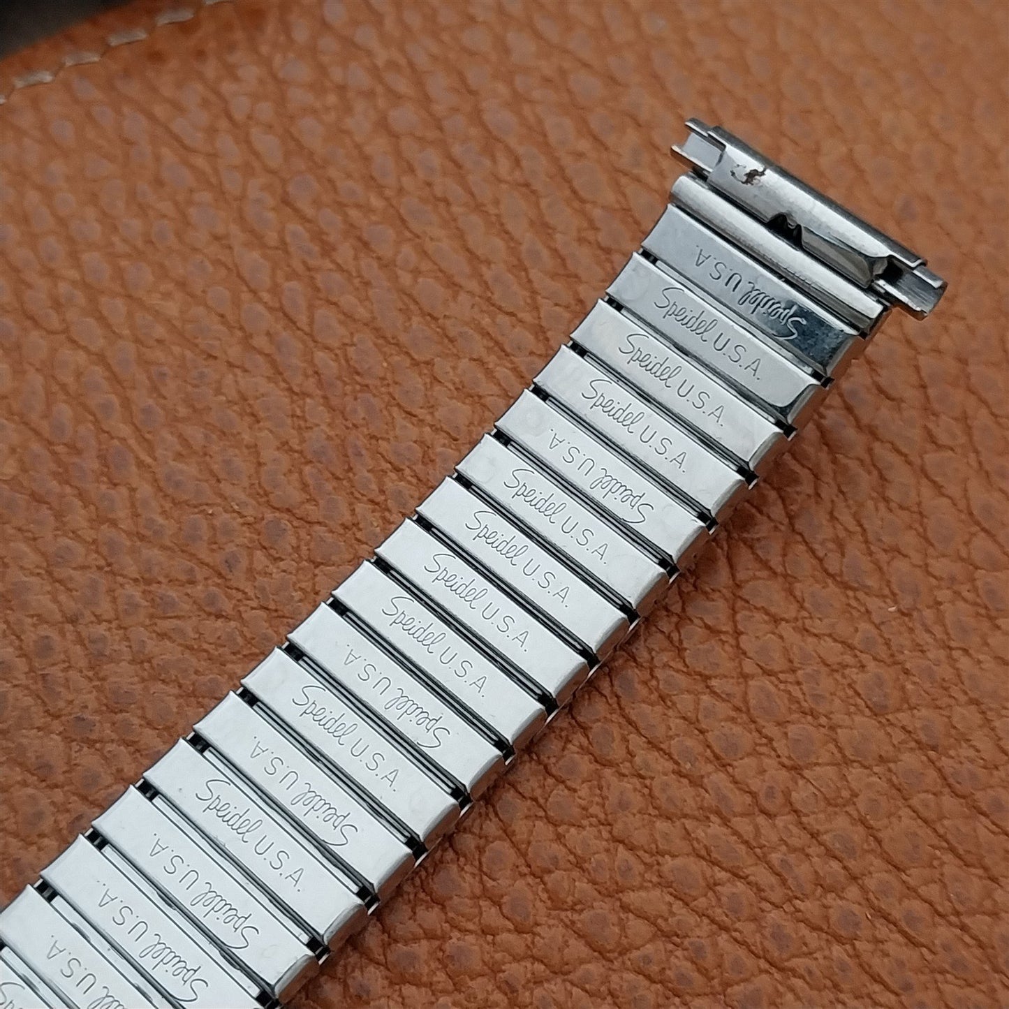 19mm 18mm 16mm Speidel Fullback Stainless Steel Unused 1970s Vintage Watch Band