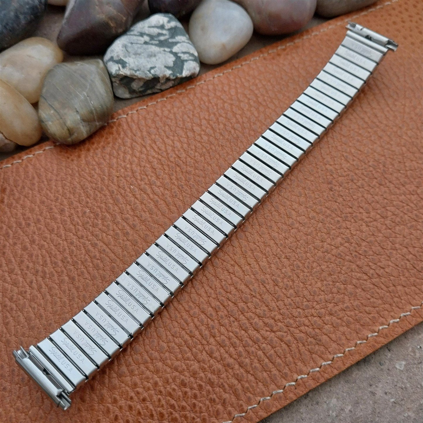 19mm 18mm 16mm Speidel Fullback Stainless Steel Unused 1970s Vintage Watch Band
