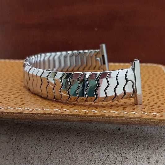 1957 10k White Gold-Filled Speidel Golden Knight USA Unused Vintage Watch Band