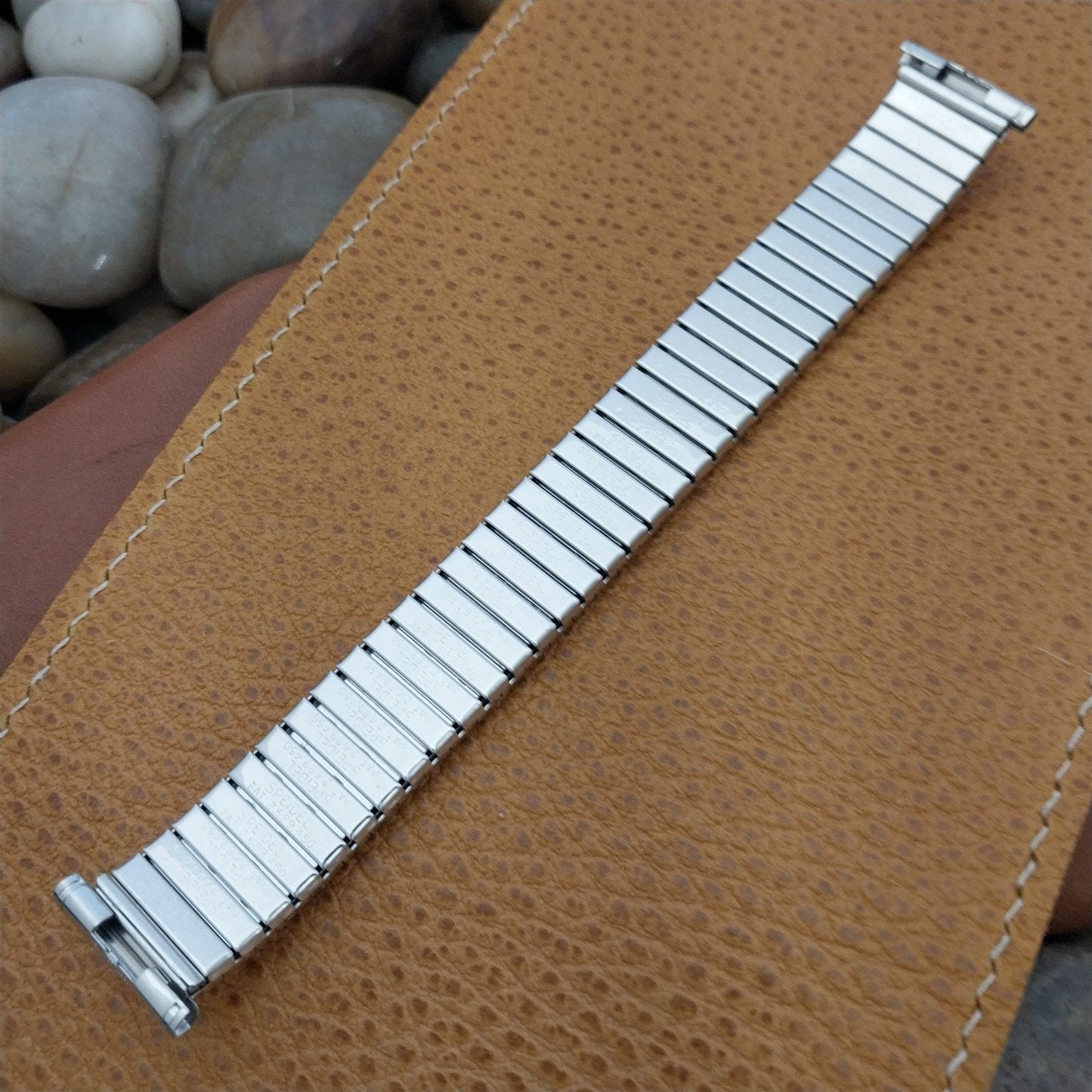 19mm 18mm 16mm 10k White Gold-Fill Expansion Speidel 1960 Vintage Watch Band