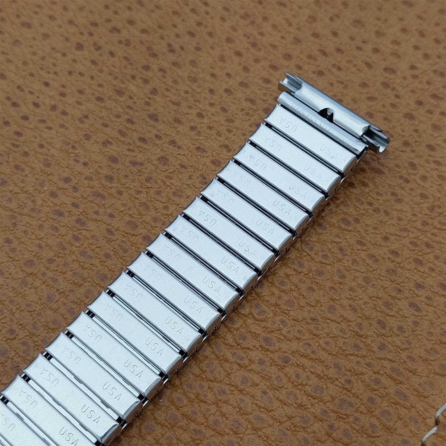 19mm 18mm 16mm Speidel Stainless Steel 1970s Twistoflex nos Vintage Watch Band