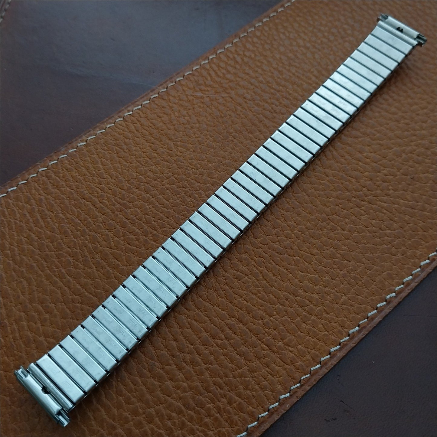 Dexter Morgan Speidel Aquarius Stainless Steel 1970s nos Vintage Watch Band