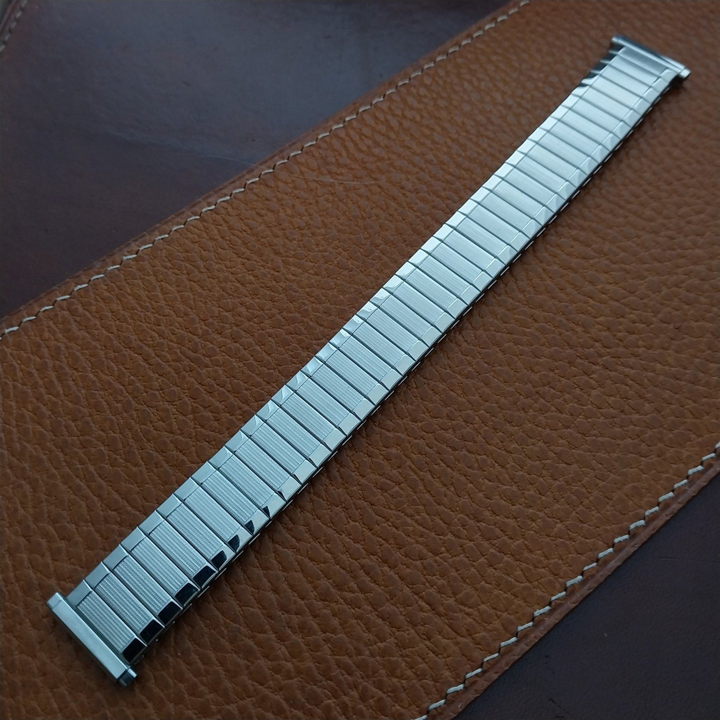 Dexter Morgan Speidel Aquarius Stainless Steel 1970s nos Vintage Watch Band