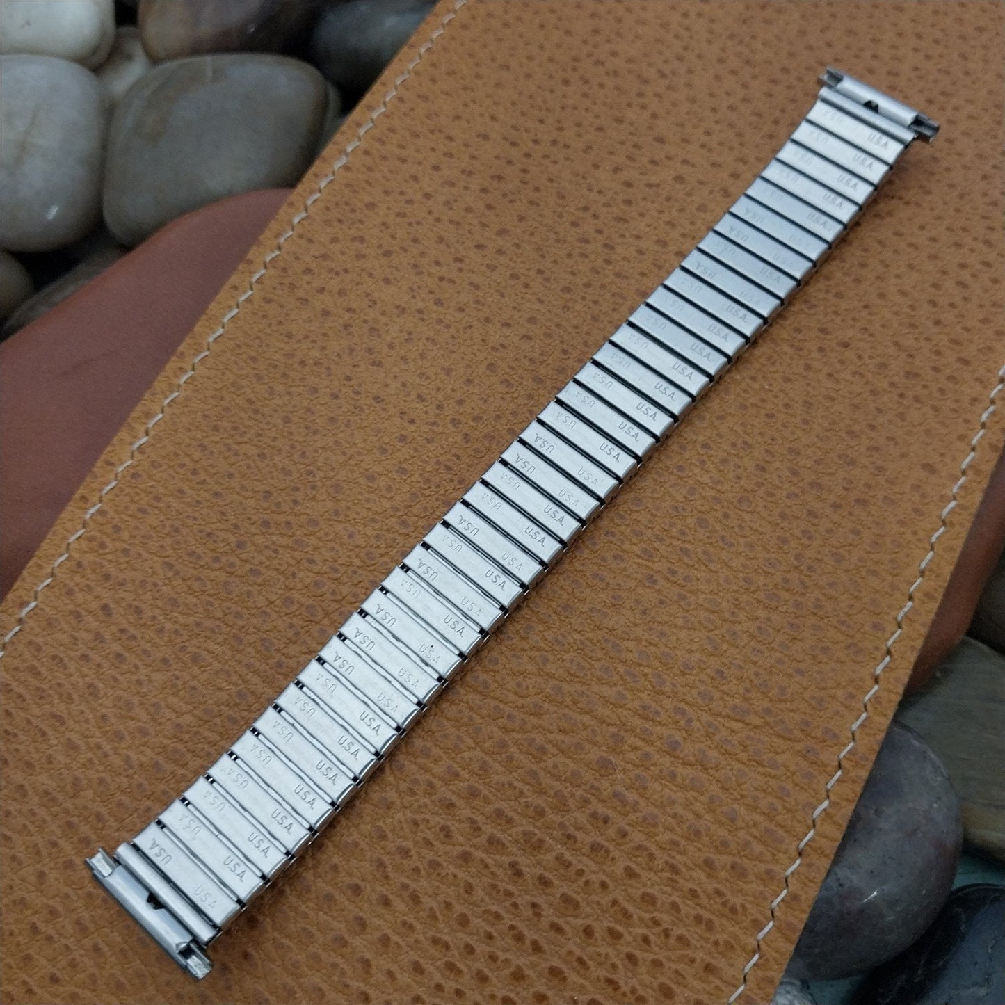 Speidel Stainless Steel 1970s 16mm 18mm 19mm Twist-o-flex nos Vintage Watch Band