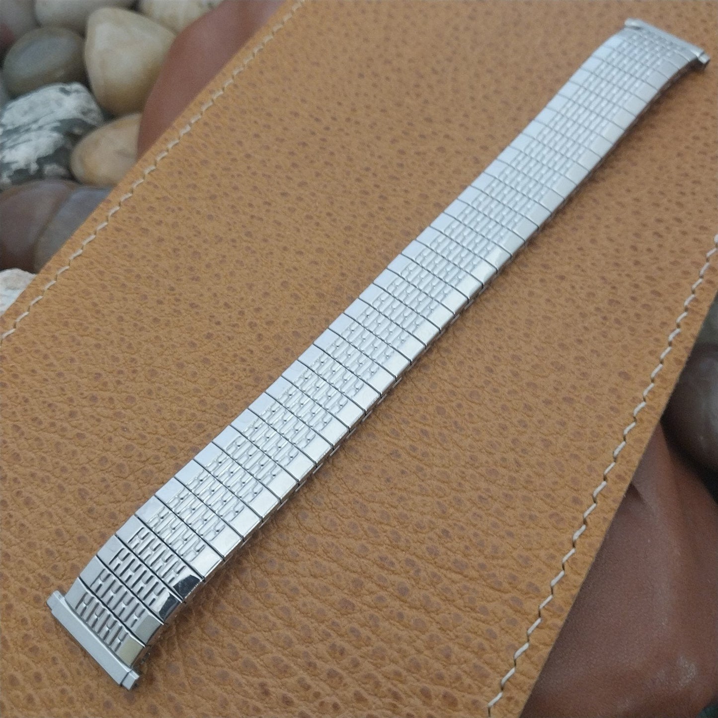 19mm 18mm 16mm 70s Long Kestenmade Stainless Steel Rice Beads Vintage Watch Band