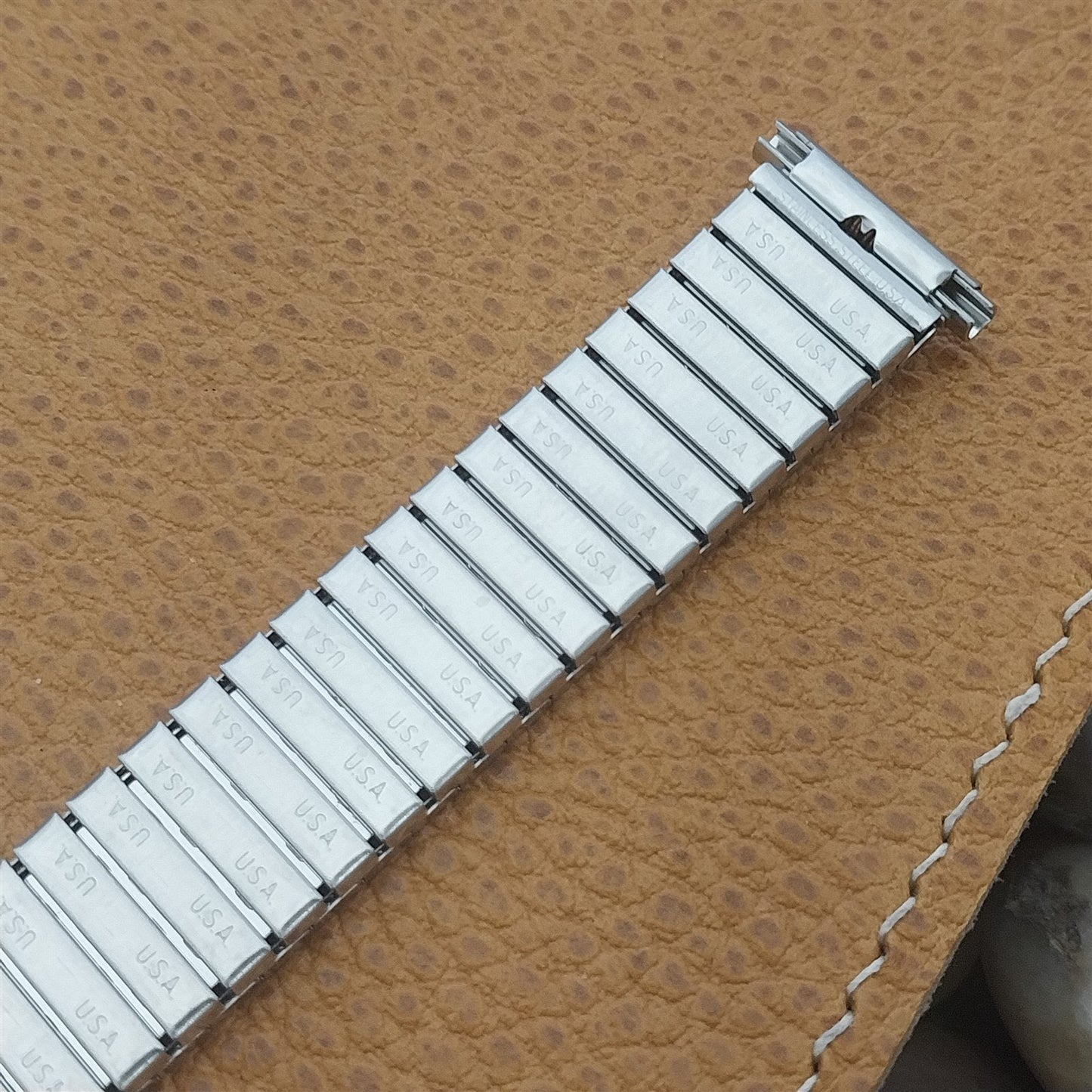 16mm 18mm 19mm 1970s Kestenmade Stainless Steel Unused nos Vintage Watch Band