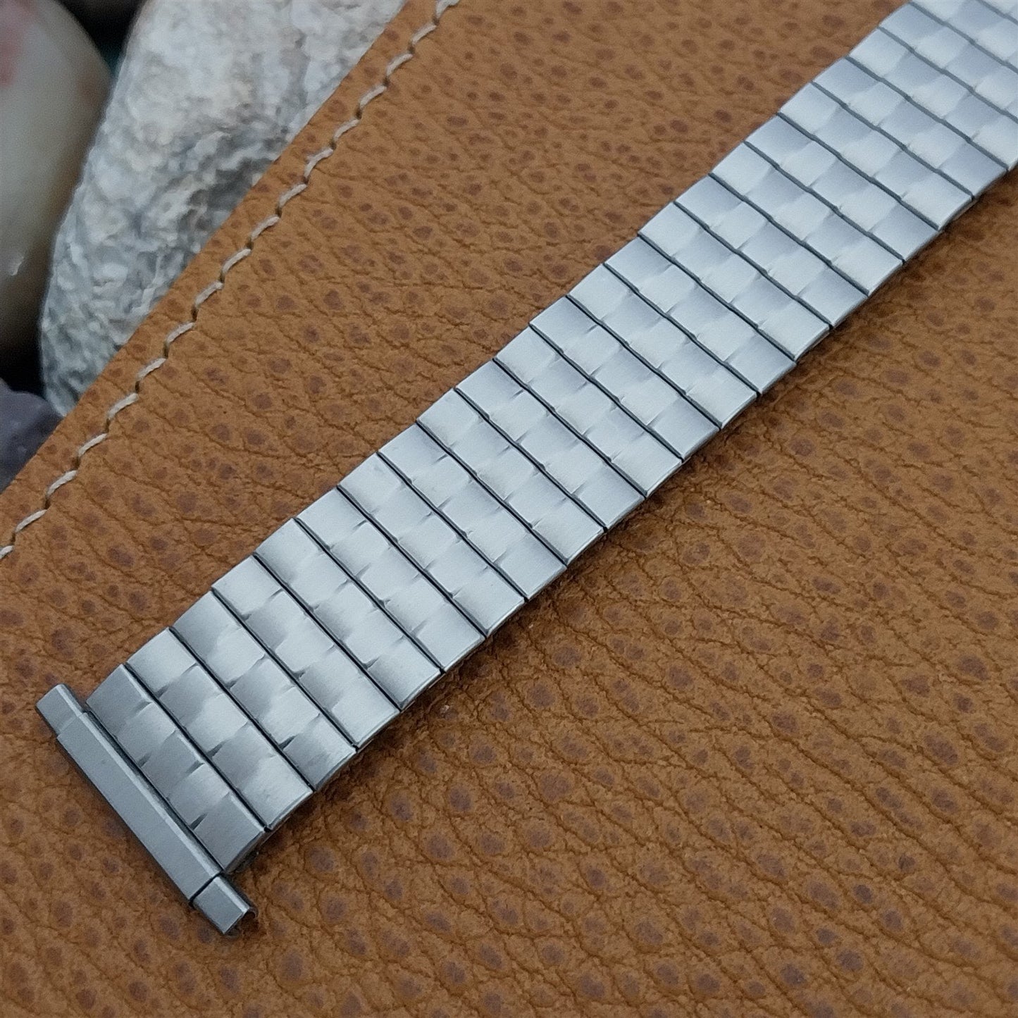 18mm 19mm 20mm 1970s Long Stainless Steel Unused nos Vintage Watch Band Speidel