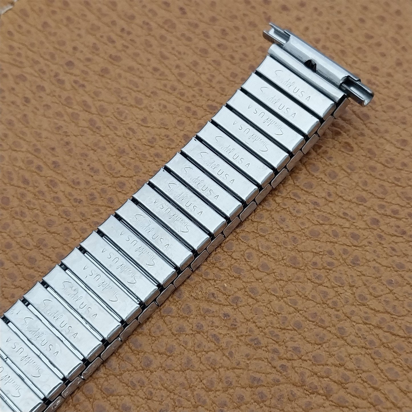 18mm 19mm 20mm 1970s Long Stainless Steel Unused nos Vintage Watch Band Speidel