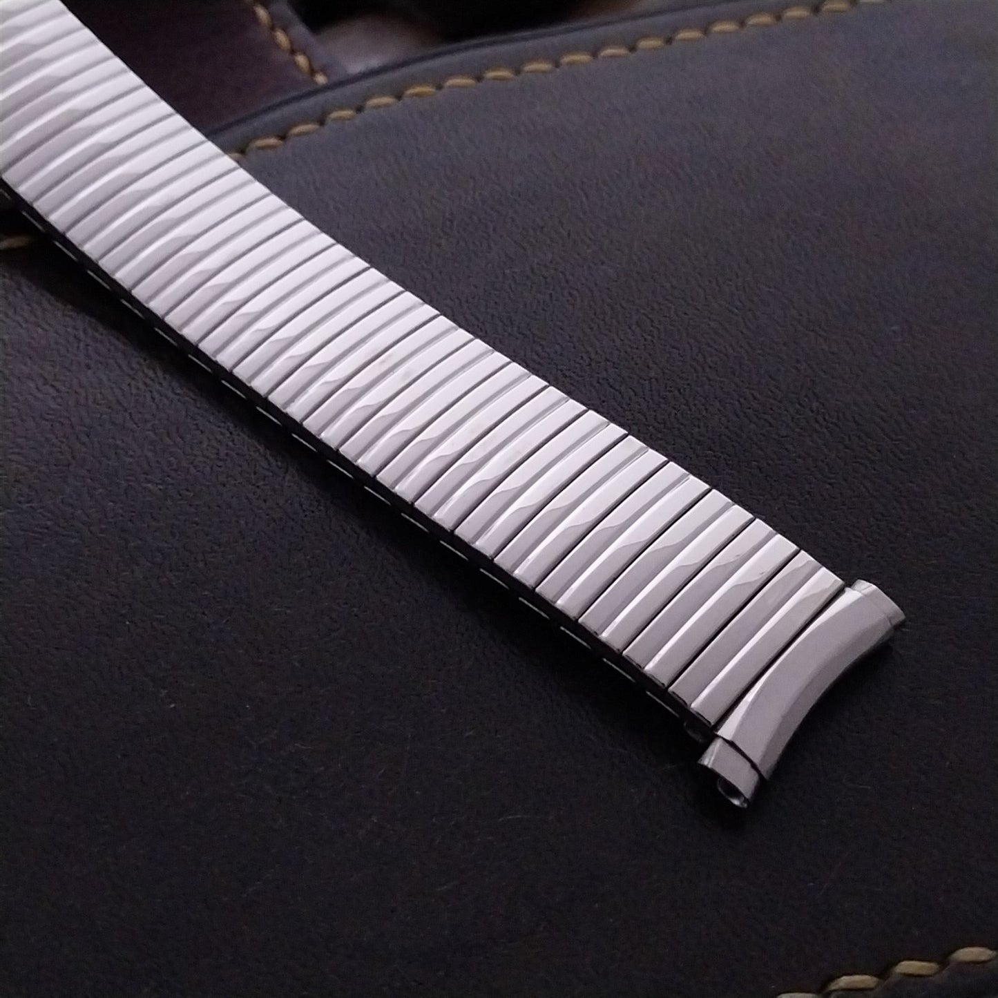 1970s Speidel Linesman Stainless Steel Unused TwistoFlex Vintage Watch Band