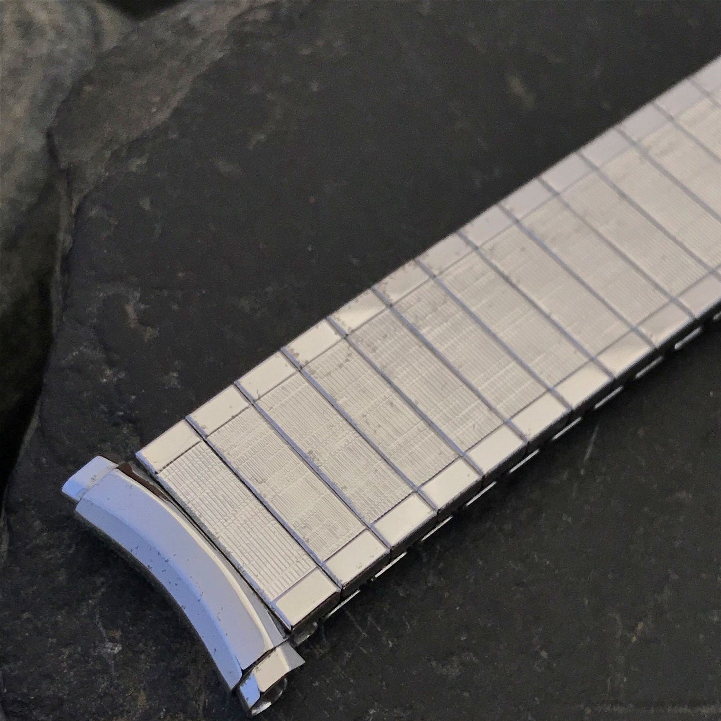 10K White Gold RGP Expansion Speidel USA 1970s Vintage Watch Band