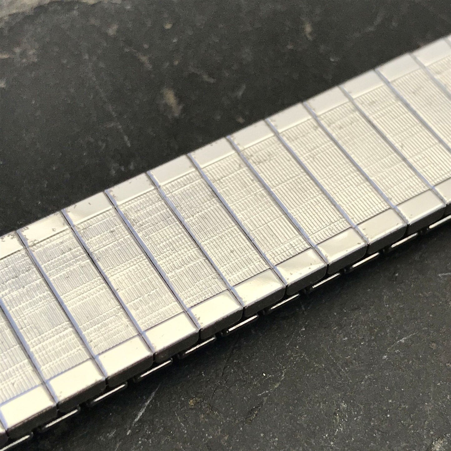 10K White Gold RGP Expansion Speidel USA 1970s Vintage Watch Band