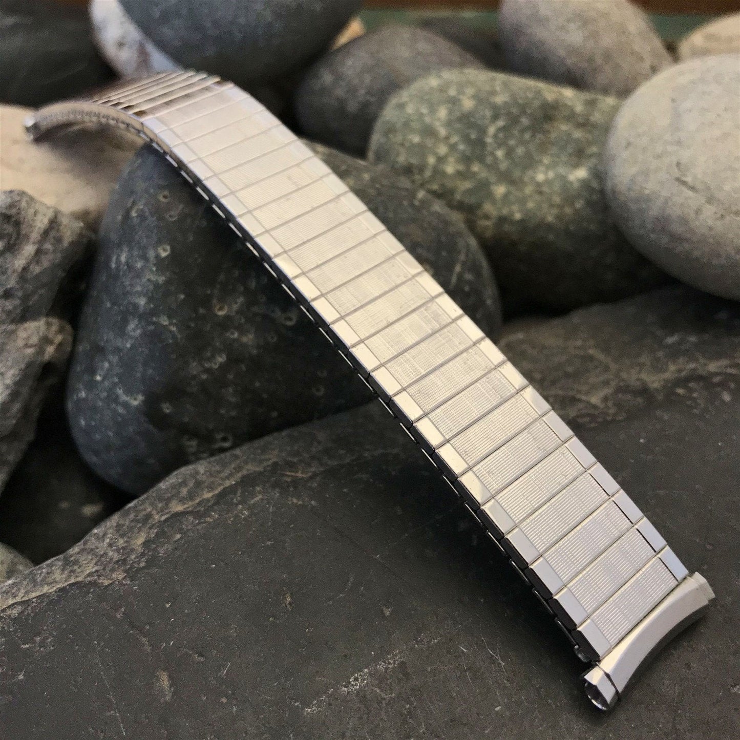 10K White Gold RGP Expansion Speidel USA 1970s Vintage Watch Band