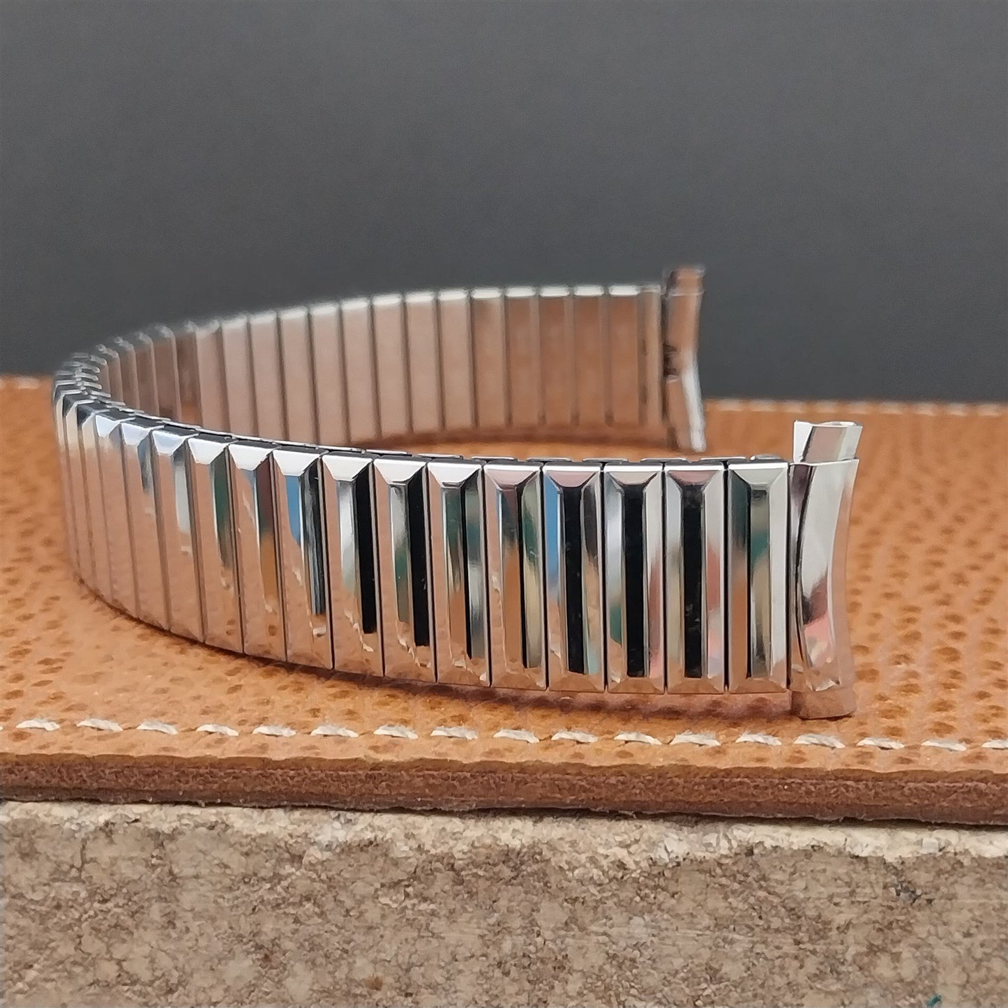 16mm 18mm 19mm 1970s Speidel Fullback Stainless Steel Unused Vintage Watch Band