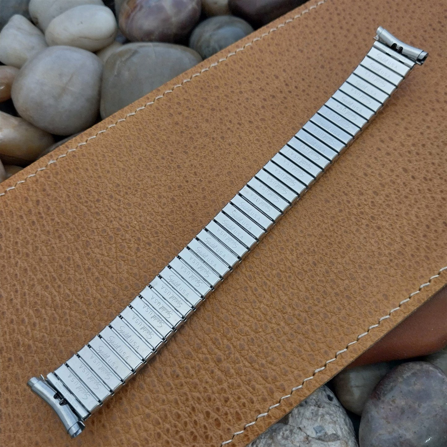 1970s 19mm 18mm 16mm Stainless Steel nos Valencia Vintage Watch Band Speidel