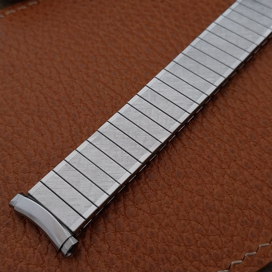 19mm 18mm 1970s Speidel Stainless Steel nos Twist-o-Flex Vintage Watch Band