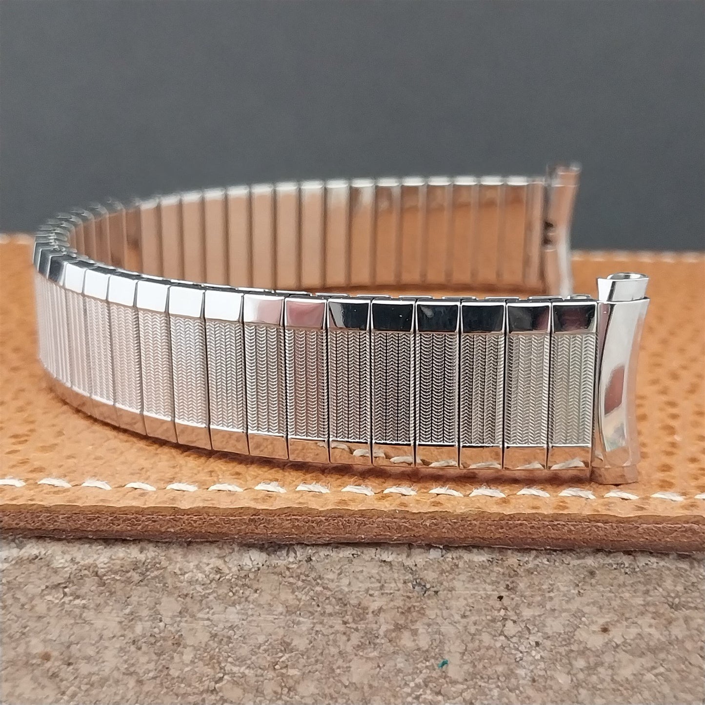 Speidel Aquarius 19mm 18mm Stainless Steel 1970s Twistoflex Vintage Watch Band