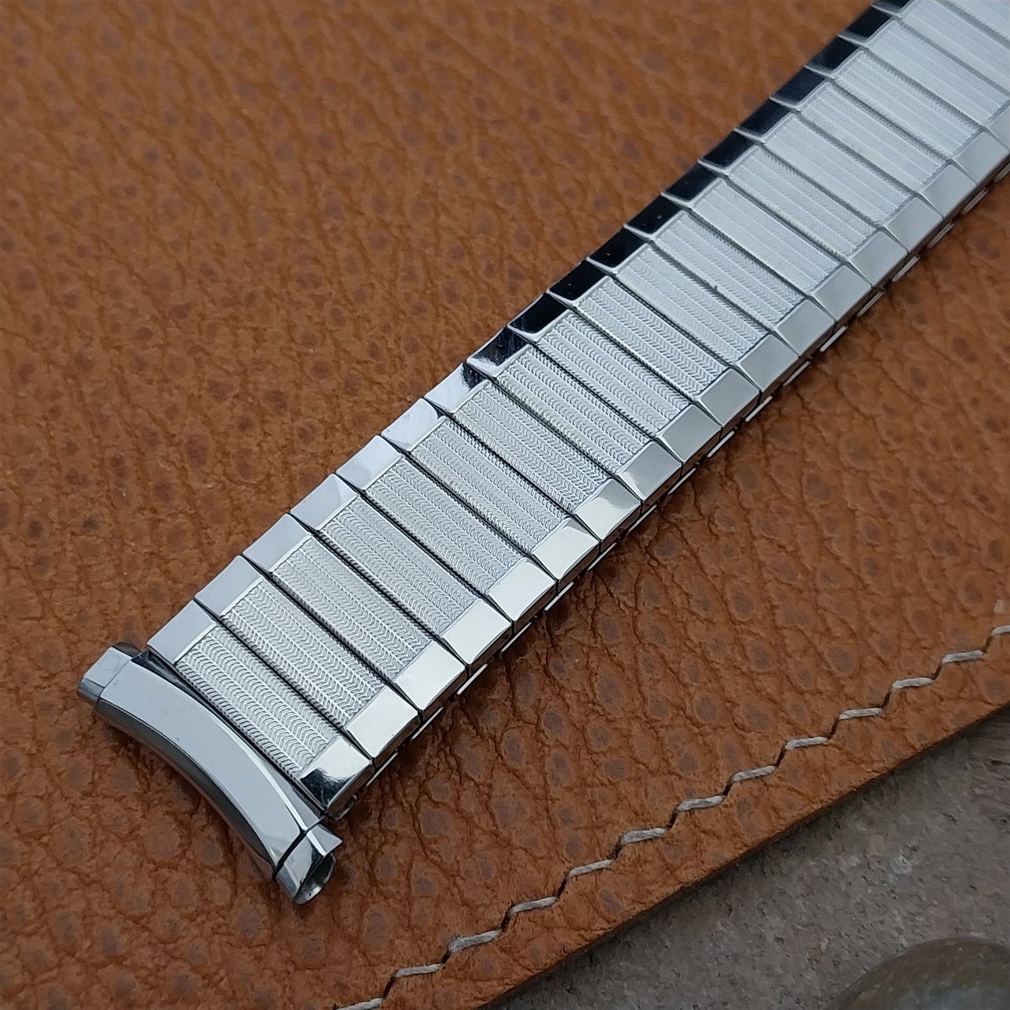 Speidel Aquarius 19mm 18mm Stainless Steel 1970s Twistoflex Vintage Watch Band