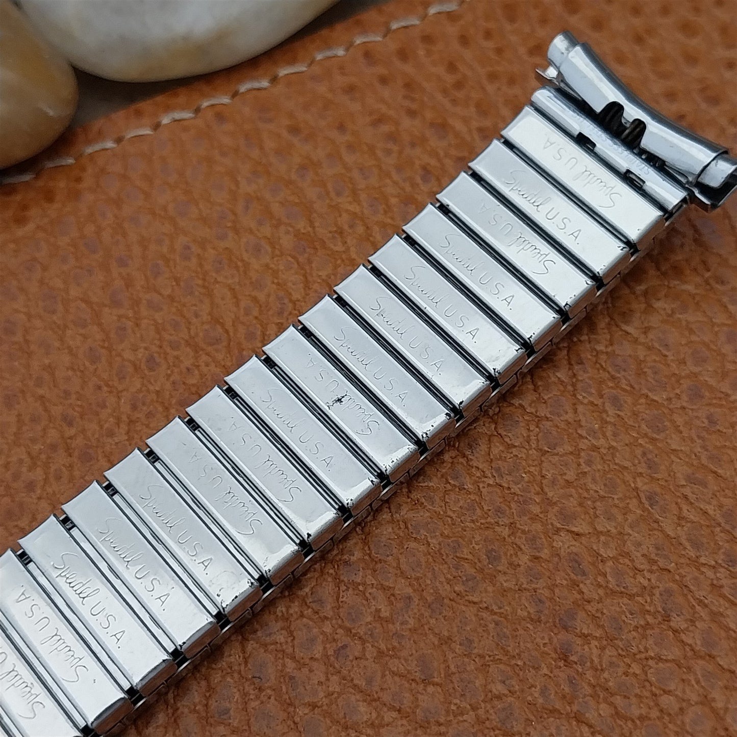 Speidel Aquarius 19mm 18mm Stainless Steel 1970s Twistoflex Vintage Watch Band