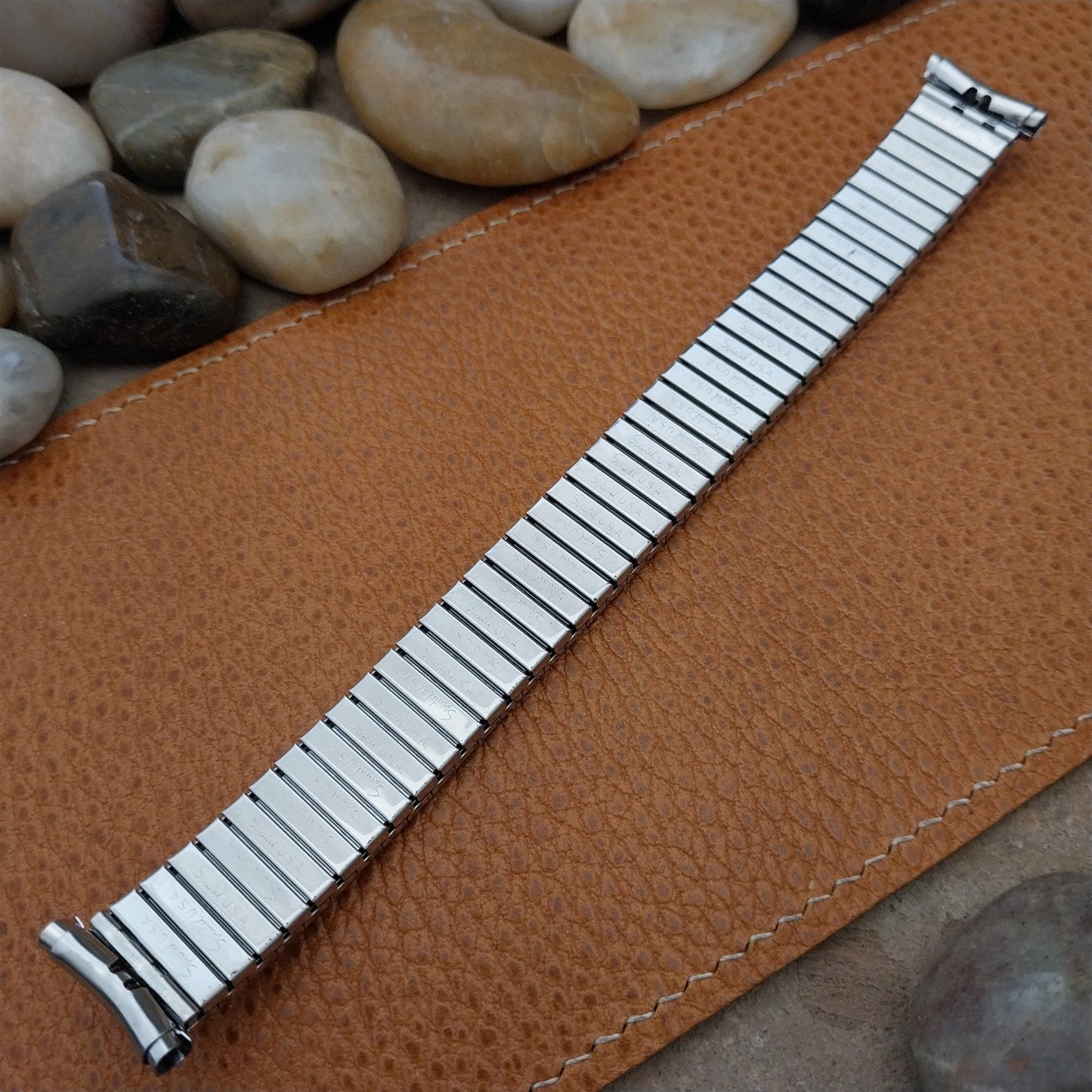 Speidel Aquarius 19mm 18mm Stainless Steel 1970s Twistoflex Vintage Watch Band