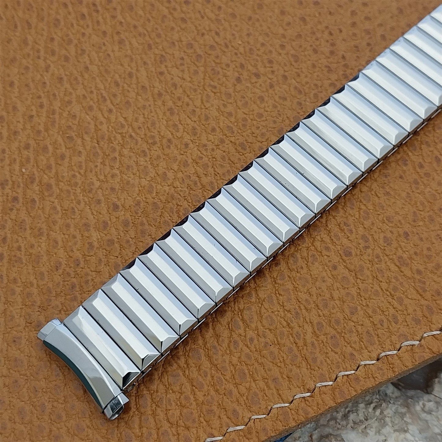 16mm 18mm 19mm 1970s Speidel Fullback Stainless Long Unused Vintage Watch Band