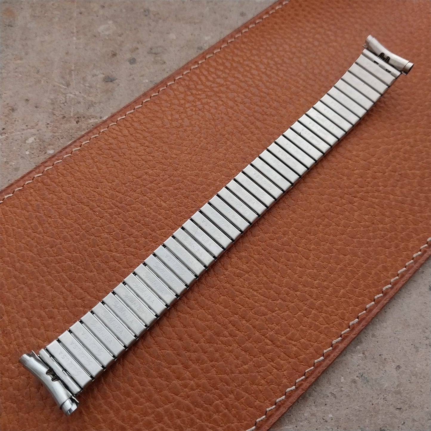 16mm 18mm 19mm 1970s Speidel Fullback Stainless Unused Vintage Watch Band