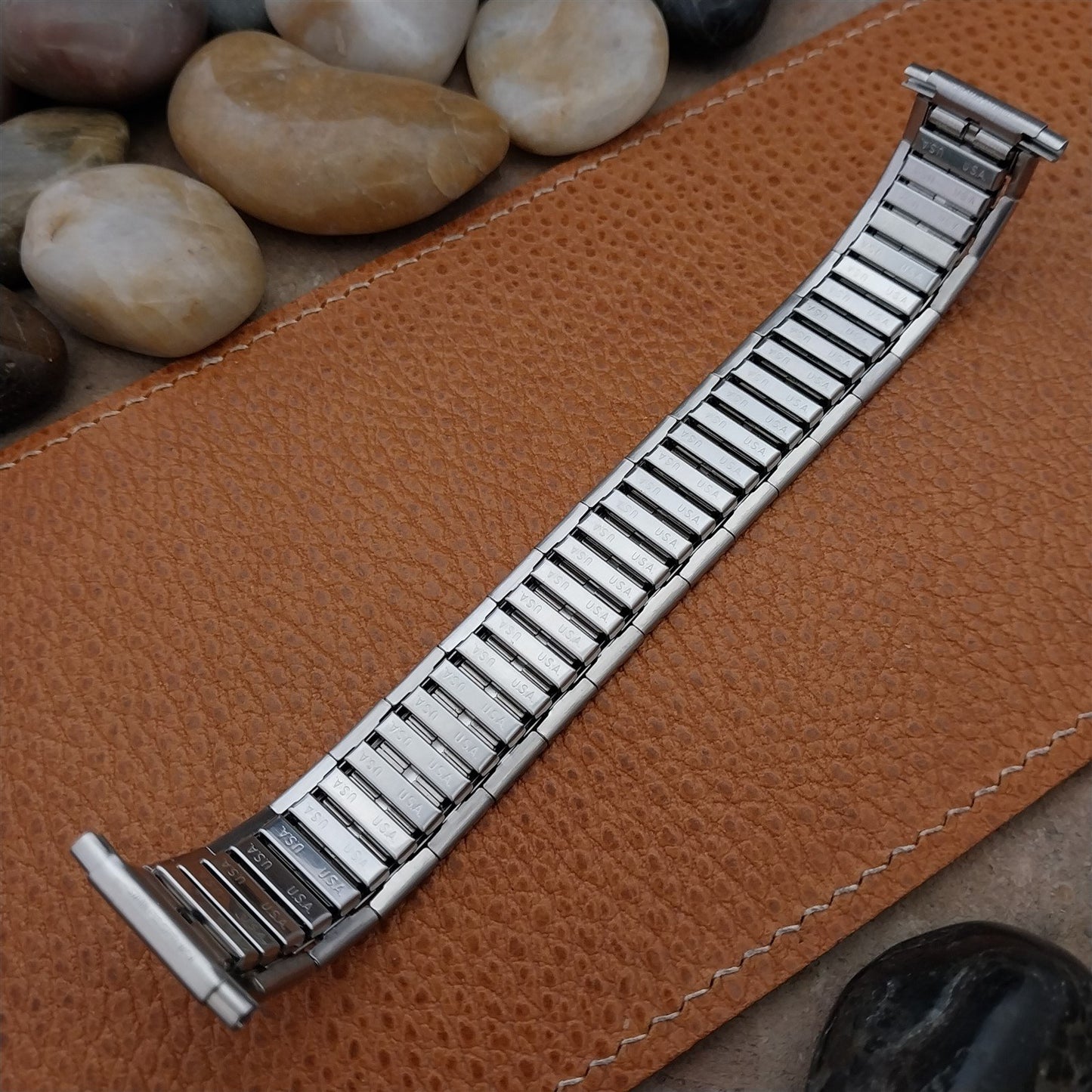Vintage Wide 1970s 18mm 19mm 20mm Speidel Stainless Steel NOS Unused Watch Band