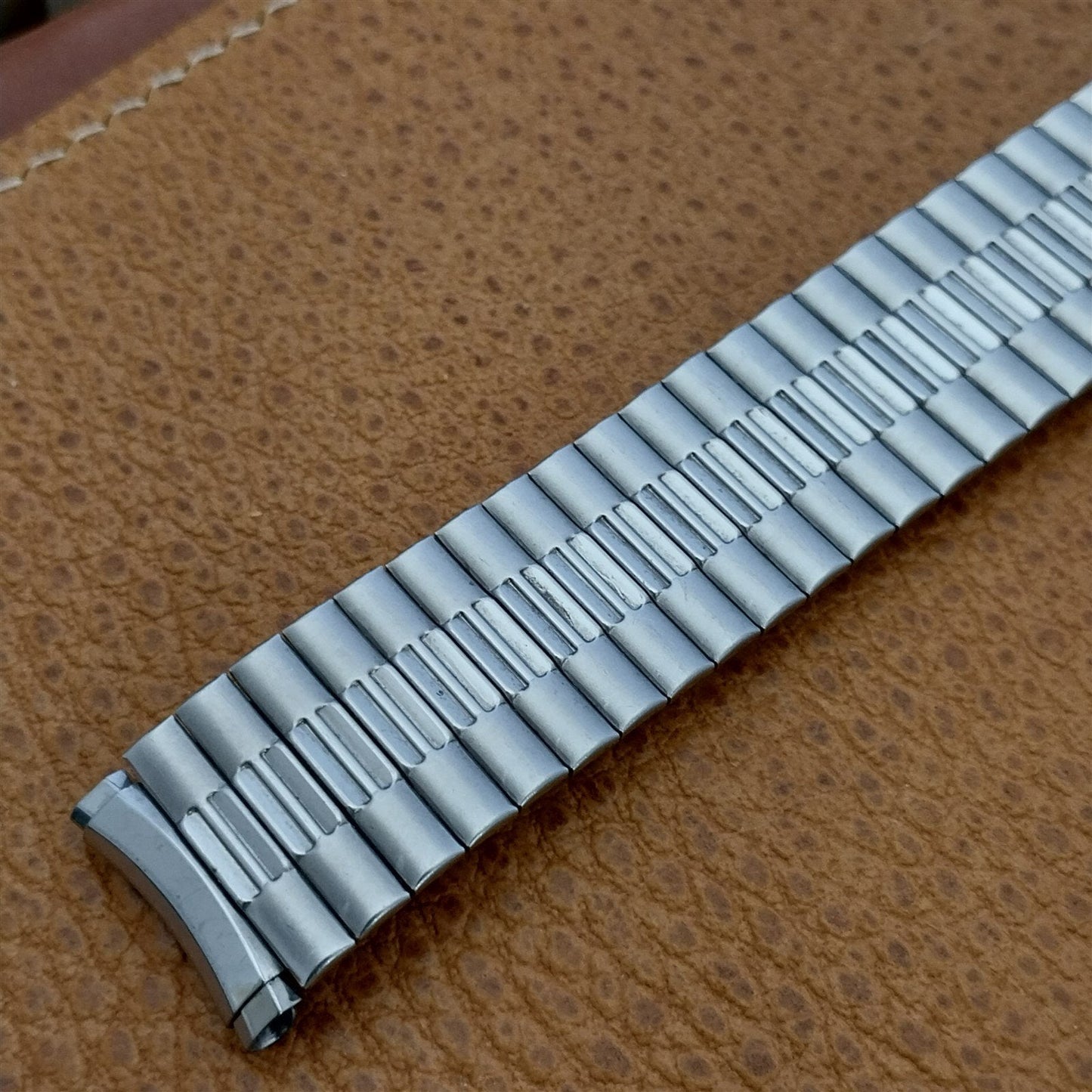 Wide 1970s Speidel USA Made 5 5/8" Stainless Steel Unused Vintage Watch Band