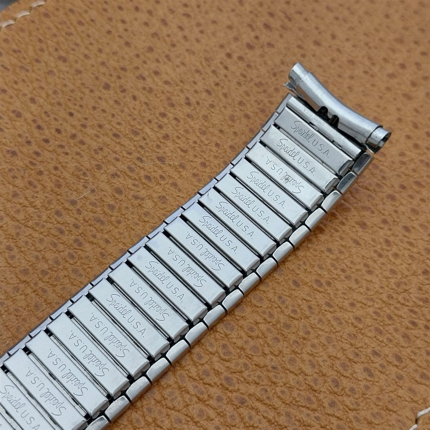 Wide 1970s Speidel USA Made 5 5/8" Stainless Steel Unused Vintage Watch Band