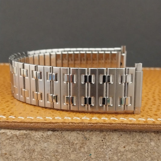 Wide One 1970s Speidel USA Made 6" Stainless Steel nos Vintage Watch Band
