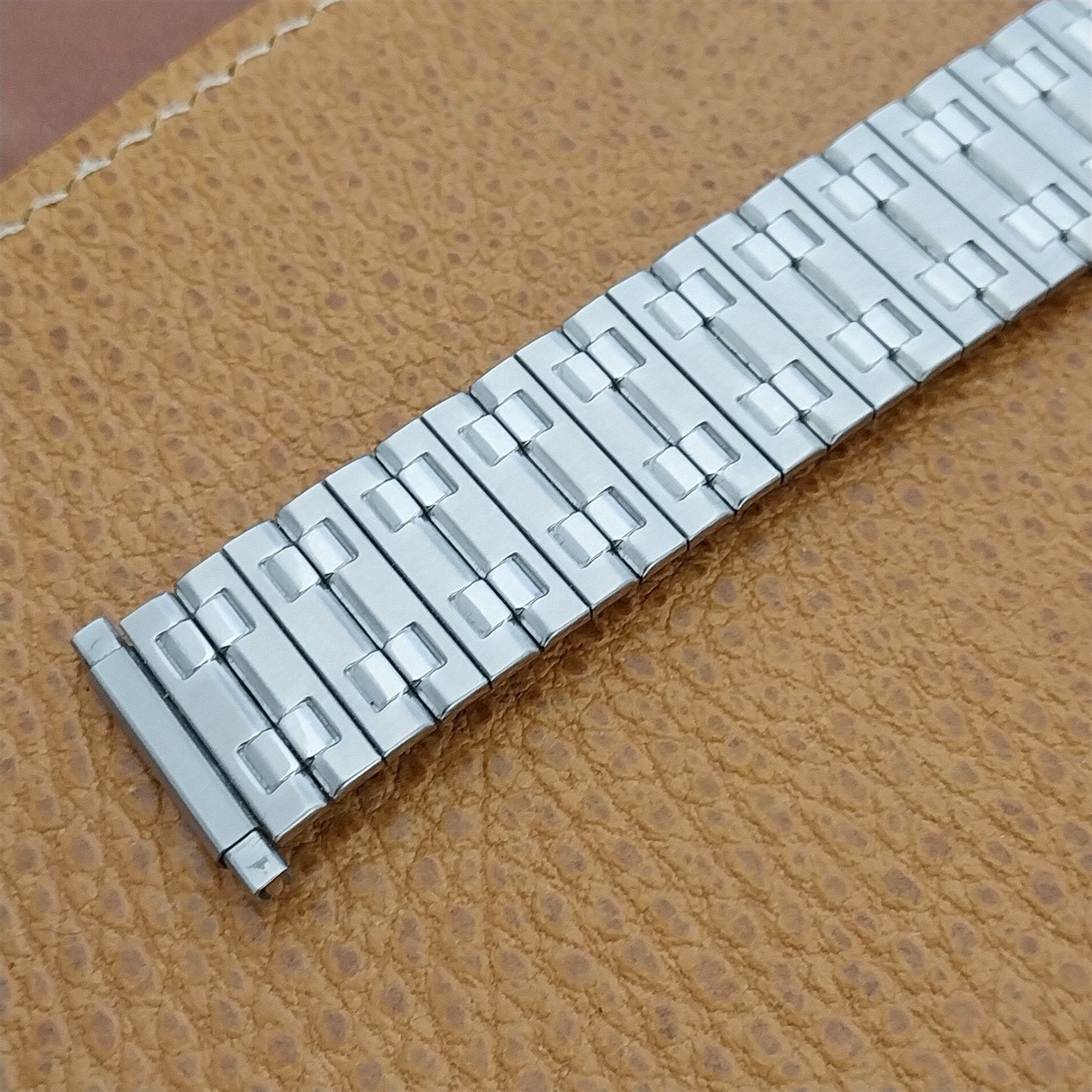 Wide One 1970s Speidel USA Made 6" Stainless Steel nos Vintage Watch Band