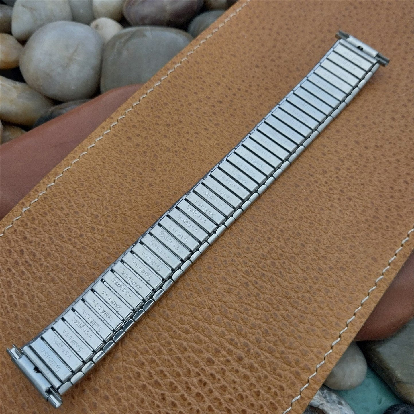 Wide One 1970s Speidel USA Made 6" Stainless Steel nos Vintage Watch Band