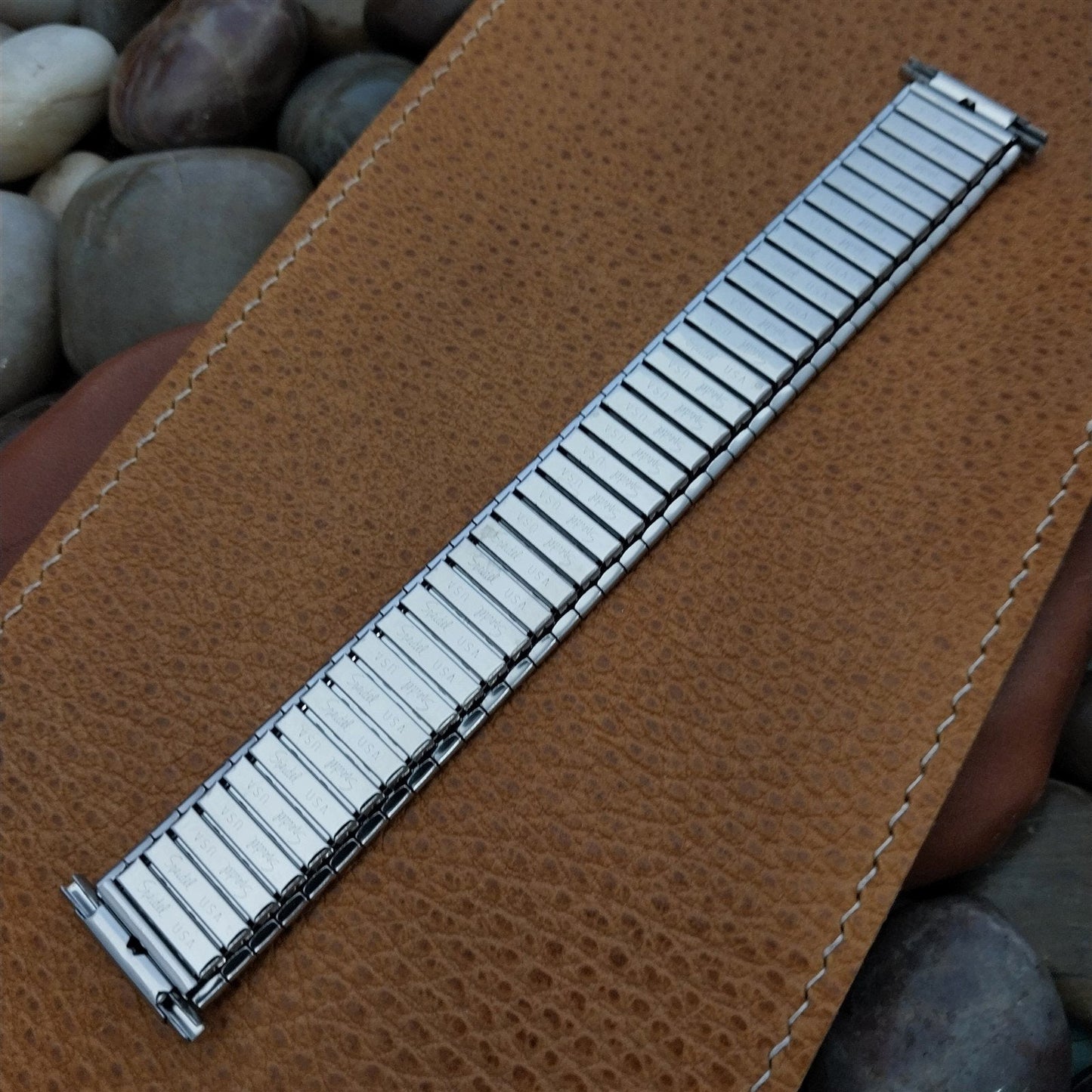 Wide One 70s Speidel 20mm 19mm 18mm Stainless Steel nos Vintage Watch Band