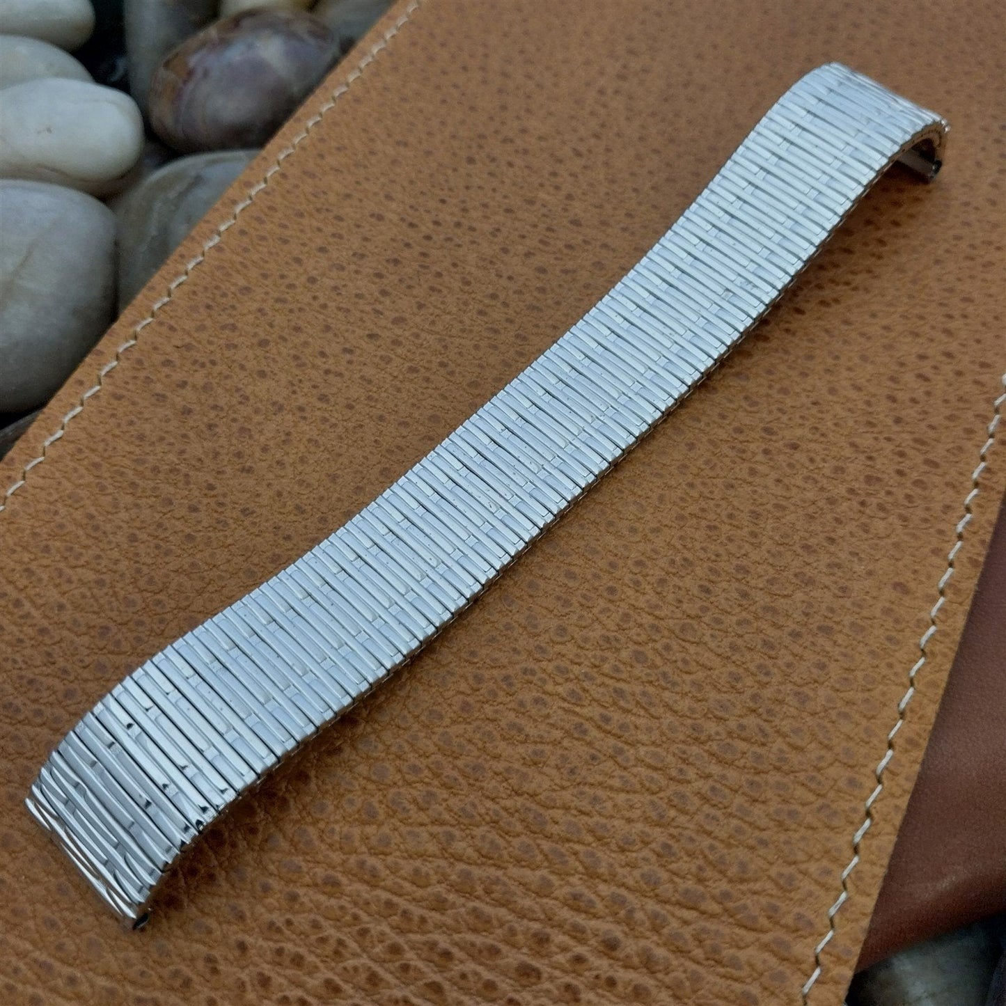 Speidel Thinline 17.2mm White Gold-Filled nos Vintage Watch Band