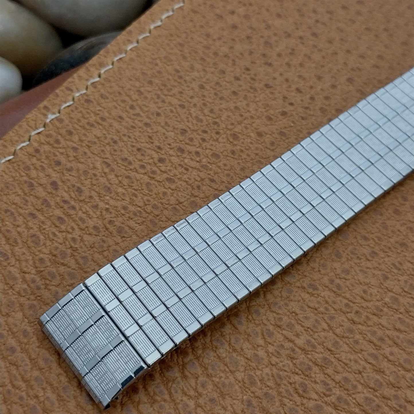 1970s Thinline 17mm Stainless Steel Classic Unused nos Vintage Watch Band